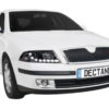 Dayline Frontlykter - Skoda Octavia II 04-09 LED DRL Design Chrome | Dayline Frontlykter - Skoda Octavia II 04-09 LED DRL Design Chrome |