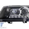 DAYLINE Frontlykter egnet for VW Bora 98-05 DRL Optic Black | Diederichs