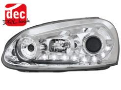 DAYLINE LED DRL Frontlykter egnet for VW Golf V (2003-2009) egnet for VW Jetta (2005-2011) Krom