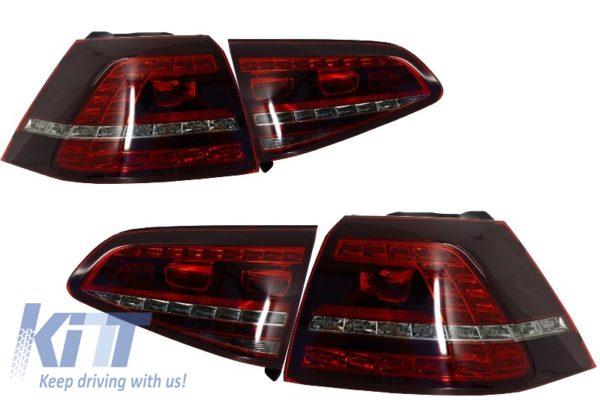 LED baklykter - VW Golf VII GTI-LOOK rød SMOKE |