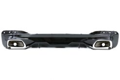 Alternative view of Diffusor med eksosspisser og frontspoilerleppe egnet for BMW 5-serie G30 G31 Limousine Touring (2017-up) 540 M Performance Look Piano Black