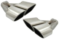 Dobbel eksospottedemper Utløp egnet for Porsche Cayenne 92A Facelift (10/2014-2017) Turbo Design