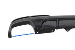 Alternative view of Dobbel utløpsluftspreder egnet for BMW 5-serie F10 F11 (2011-2017) M-Performance Design Piano Black