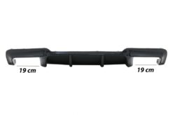 Alternative view of Dobbel utløpsluftspreder egnet for BMW 5-serie F10 F11 (2011-2017) M Design Piano Black