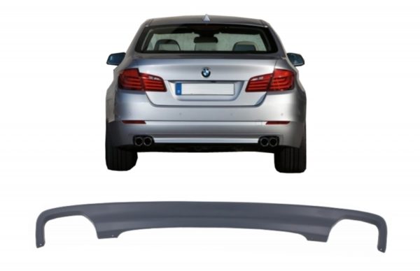 Dobbel utløpsluftspreder egnet for BMW F10 F11 Sedan Touring 5 Series (2011-2017) 550i Design |