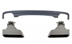 Dobbel utløpsluftspreder egnet for BMW F10 F11 Sedan Touring 5-serien (2011-2017) 550i Design med eksospottespisser Firkantet