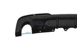 Alternative view of Dobbel uttak Enkel eksosspreder egnet for BMW 5-serie F10 F11 Non-LCI LCI (2011-2017) M-Technik Design Piano Black
