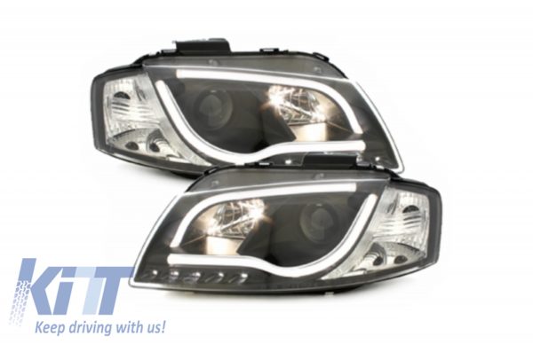 Evo LED-lykter - Audi A3 8P (05.2003-03.2008) Kjørelys lysrør lysrør svart |