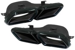 Eksoslyddempertips for Mercedes C-Klasse W205 S205 C205 A205 E-Klasse W213 S-Klasse W222 GLE C292 GLE W166 GLC W253 X253 C253 C217 (2014-up) Black Emerald