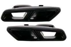 Eksoslyddempertips for Mercedes S-Klasse W222 E-Klasse W212 Facelift CLS W218 SL-Klasse R231 E63 S65 Design Black Exclusive Edition