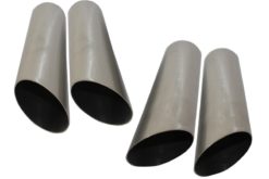 Eksoslyddemper matt krom egnet for Mercedes W463 G500 G55 G63 G65 G-klasse (1998-oppover)