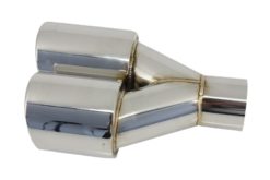 Alternative view of Eksospottespisser Quad egnet for BMW 3-serie E46 E90 E92 E93 F30 F31 4-serie F32 F33 F36 5-serie E60 F10 F11 G30 6-serie F06 F12 F13 M3 M5 M-Power Design