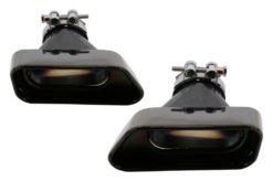 Eksoslyddemper egnet for BMW 5-serie Sedan Touring F10 F11 F18 (2011-2017) 550i V8 LCI Square Design Black Edition