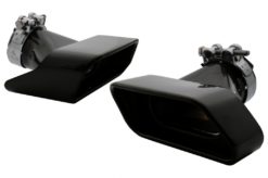 Alternative view of Eksoslyddemper egnet for BMW 5-serie Sedan Touring F10 F11 F18 (2011-2017) 550i V8 LCI Square Design Black Edition