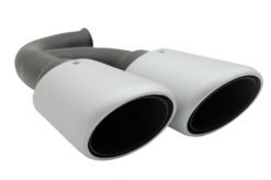 Alternative view of Eksoslyddemper egnet for Porsche Cayenne 92A V6 V8 Diesel (05.2010-09.2014) GTS Design matt sølv