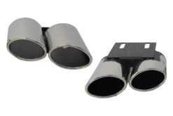 Eksoslyddempere bakrør egnet for AUDI A3 8V Sedan Sportback Coupe (2012-2017) S3 Quad Design