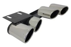 Alternative view of Eksoslyddempere bakrør egnet for AUDI A3 8V Sedan Sportback Coupe (2012-2017) S3 Quad Design