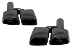 Eksospottespisser Bakrør egnet for Mercedes W221 W164 W166 W212 W218 S-klasse E-klasse CLS ML S63 E63 Black Edition