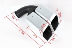 Alternative view of Eksosspisser Lyddemperspiss egnet for PORSCHE Cayenne 958 (2011-up) Cayenne S, Cayenne Turbo, Cayenne Turbo S,