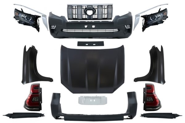 Facelift Conversion Complet Body Kit egnet for TOYOTA Land Cruiser Prado FJ150 Retrofit Assembly 2010+ til 2018+ modell |