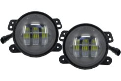 Tåkelys 4 tommer full LED egnet for Jeep Wrangler JK TJ LJ (2007-2017)