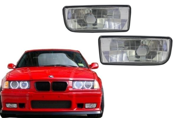 Tåkelys Lykter egnet for BMW 3-serie E36 (1991-2000) glass krom linse