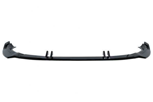 Front Bumper Add-On Spoiler Lip passende for Audi A4 B9 Second Facelift S-Line (2020-up) Piano Black |