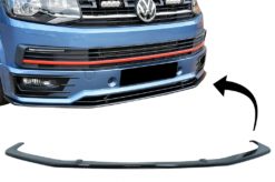 Front Bumper Add-on Spoiler Lip egnet for VW Transporter T6 SPORTLINE (2015-up) Glossy Black
