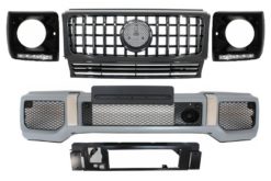 Støtfanger foran med gitter som passer for MERCEDES G-klasse W463 (1989-2012) G65 GT-R Panamericana Design