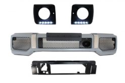 Frontstøtfanger Svarte Frontlykter Deksler LED DRL egnet for Mercedes G-Klasse W463 (1989-opp) G65 Design