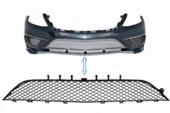Frontstøtfanger Sentral nedre gitter passer for Mercedes S-Klasse W222 (2013-2017) S63 Design Piano Black