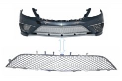 Støtfanger foran Krom Sentral nedre gitter passer for Mercedes S-Klasse W222 (2013-2017) S65 Design