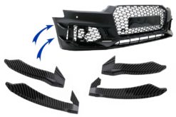 Støtfangerfinner foran passer for Audi A5 F5 (2017-2019) for Quattro RS5 Design Carbon Coated