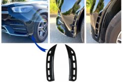 Støtfangerklaffer foran Sidefinner Flacs passende for Mercedes GLE W167 SUV GLE Coupé C167 Sport Line (2019-Up) Piano Black