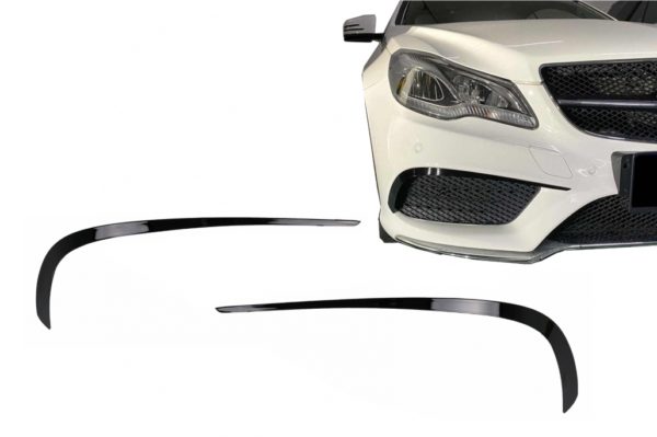 Støtfangerklaffer foran Sidefinner Flacs passende for Mercedes E-Klasse C207 Coupe A207 Cabriolet Facelift Sport Line (2013-2017) |