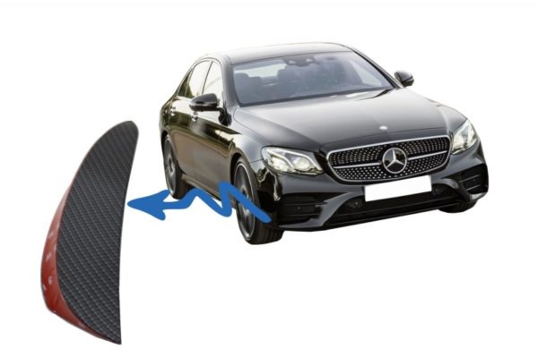 Støtfangerklaffer foran Sidefinner Flics egnet for Mercedes W213 S213 C238 A238 E43 E53 Design Carbon Film Coating |