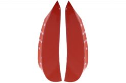 Alternative view of Støtfangerklaffer foran Sidefinner Fliser egnet for Mercedes E-Klasse W213 S213 C238 A238 E43 E53 Design Rød