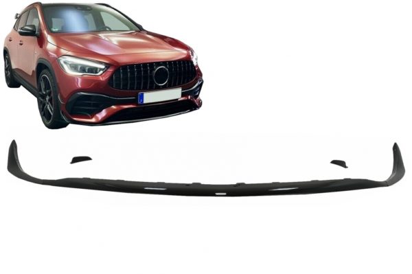 Front Bumper Lip Extension Splitters Finner Aero egnet for Mercedes GLA H247 Sport Line (2020-Up) Piano Black |