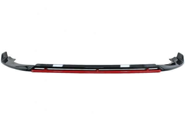 Front Bumper Lip Extension Spoiler egnet for VW Golf 7.5 Facelift (2017-2020) Glossy Black / Red |