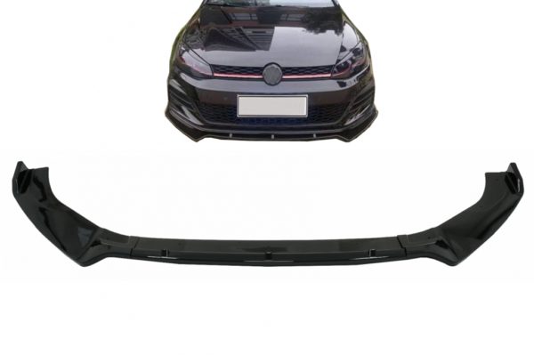 Front Bumper Lip Extension Spoiler egnet for VW Golf 7 GTI 7.5 GTI & R (2013-2020) Piano Black |