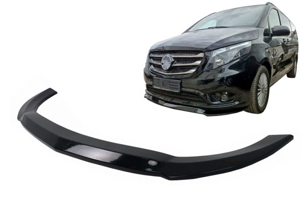 Frontspoiler egnet for Mercedes V-Klasse W447 (2014-Up) kun for Standard Edition Piano Black |