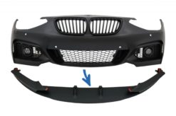 Front Bumper Lip Spoiler egnet for BMW 1 Series F20 F21 (2011-2014) 2 Series F22 F23 (2014-up) M Sport M-Performance Design