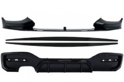 Front Bumper Lip Spoiler egnet for BMW 1 Series F20 F21 LCI (2015-2019) med bakre Bumper Spoiler Valance Diffuser og sideskjørt Extensions Hatchback M Sport Piano Black