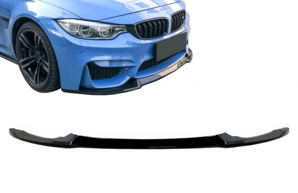 Front Bumper Lip Spoiler egnet for BMW F80 M3 Sedan F82 M4 Coupe F83 M4 Cabrio (2014-2019) CS Style |