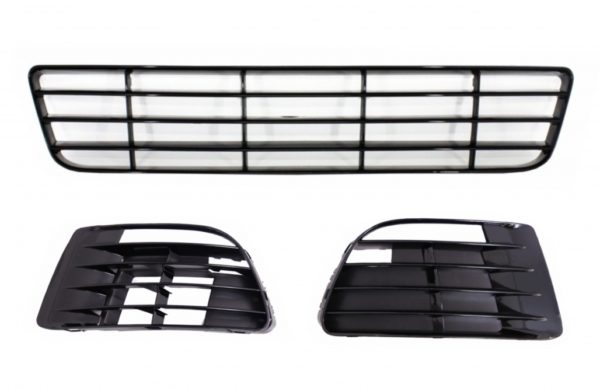 Frontstøtfanger Nedre mellomgitter egnet for VW Golf VI Golf 6 (2008-2013) med tåkelysdeksler R20 Design |