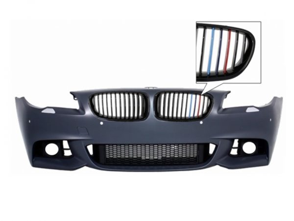 Frontfanger M-Technik Design Uten tåkelys med grill 3 farger M-Power - BMW 5-serie F10 F11 LCI 2015+ |