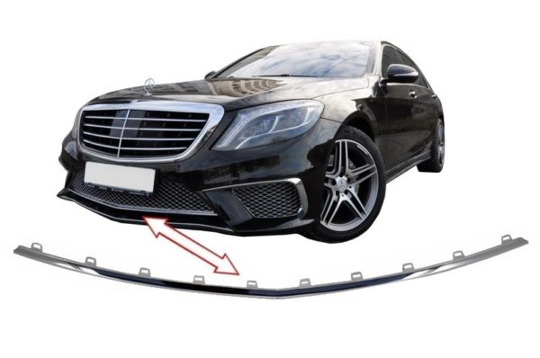 Frontfanger Midtspoilerleppe egnet for Mercedes W222 S-Klasse (2013-2017) S65 Design |