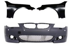 Frontstøtfanger PDC 18mm med forskjermer egnet for BMW 5-serie E60 E61 Sedan Touring (2007-2010) M5 Design
