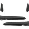 Frontstøtfanger Sidefinner klaffer egnet for VW Golf 7.5 5G R Hatchback (2017-2020) Carbon Look |