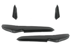 Alternative view of Frontstøtfanger Sidefinner klaffer egnet for VW Golf 7.5 5G R Hatchback (2017-2020) Carbon Look